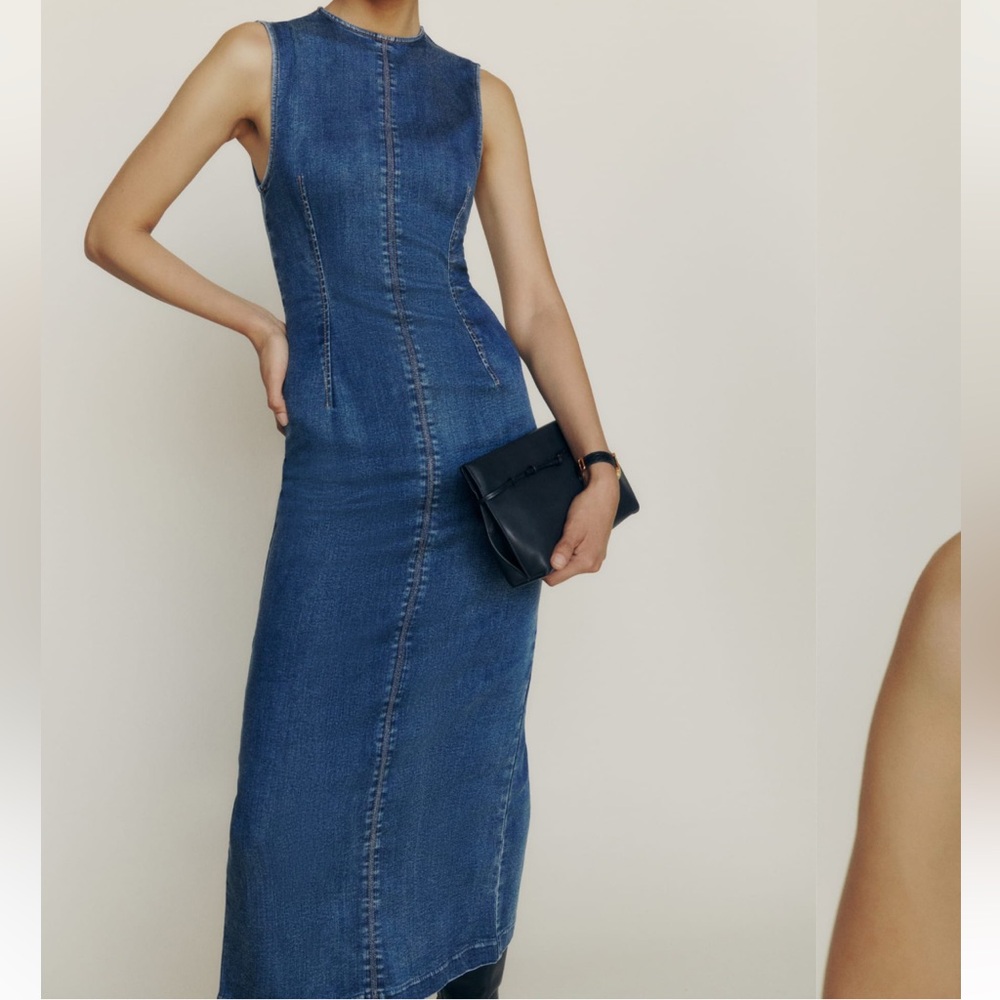 Reformation kendi denim dress